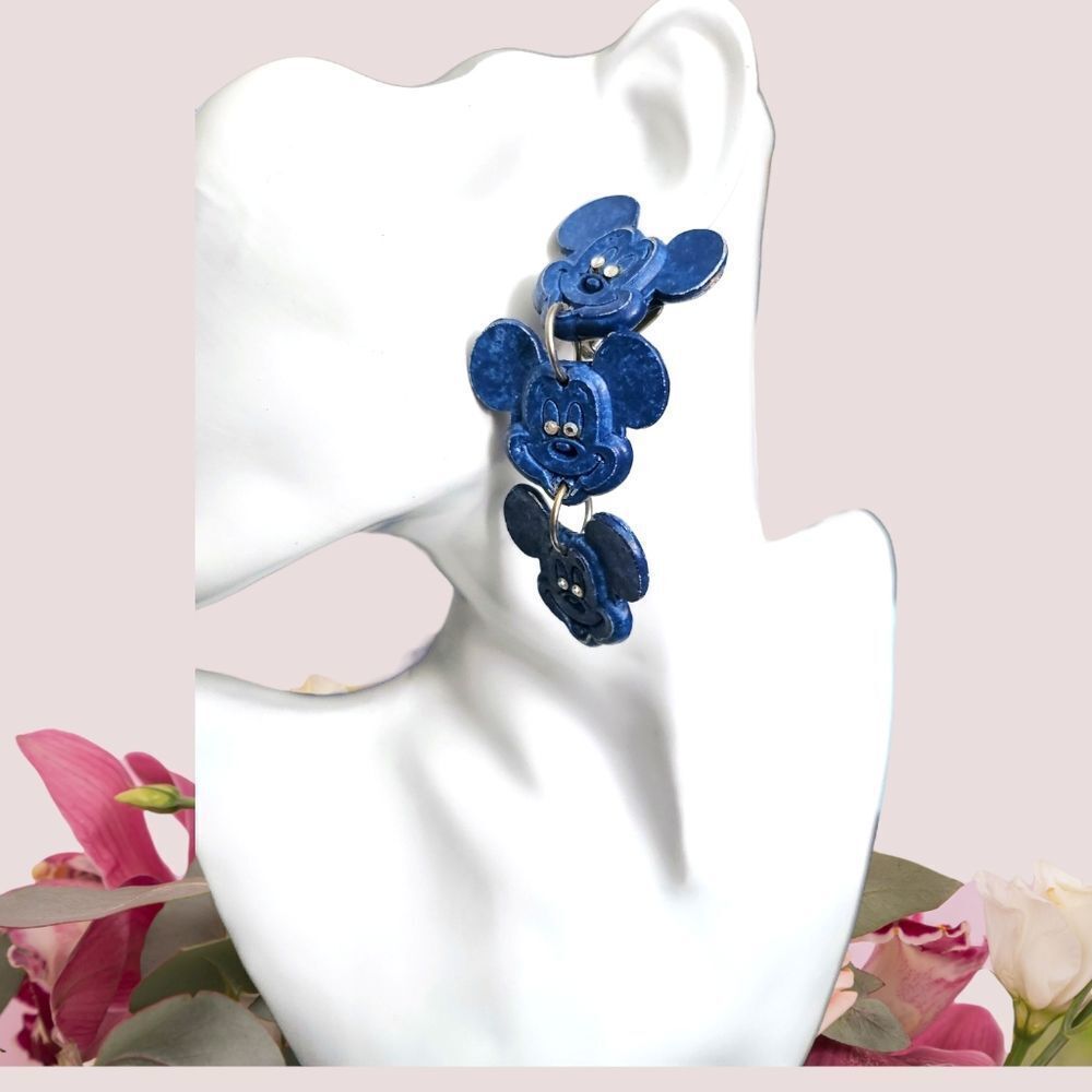 Mickey Mouse Clip-on Earrings by Jeff Lieb